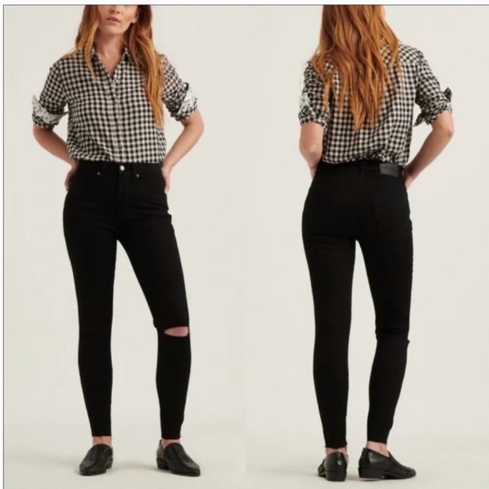 Lucky Brand High Rise Skinny Bridgette - 2/26 Ankle - Black